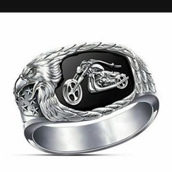 *NEW ARRIVAL* Motorcycle Eagle Ring Sizes 7/8/9/10/11/12/13 *See My Other 500 Items*