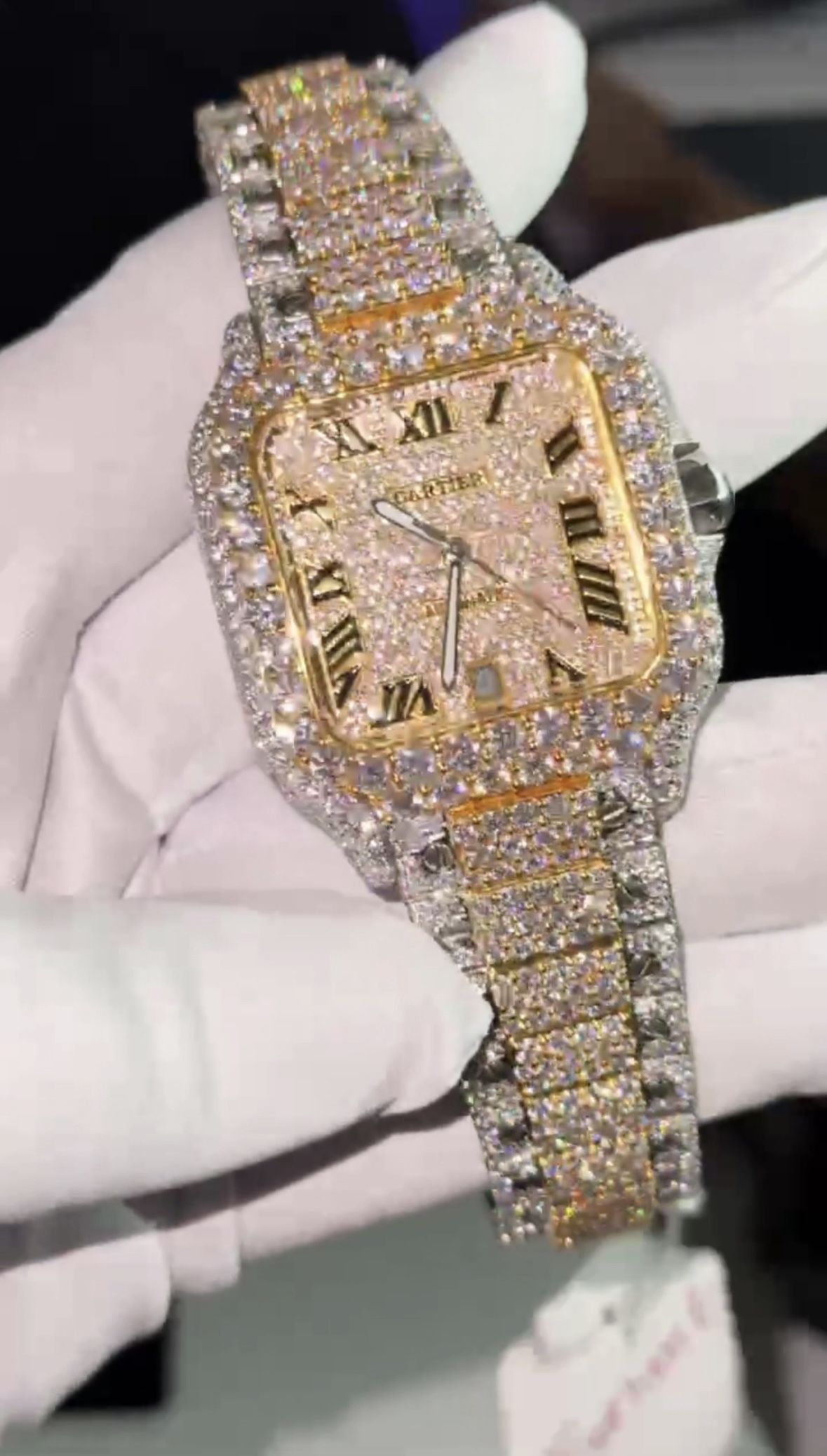 King Cartier Moissanite Diamond Watch