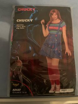Adult Chucky Costume  size 14-16 XL