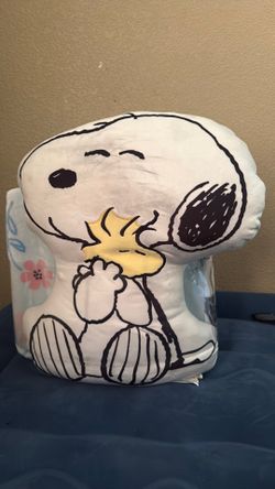 Peanuts cloud pillow & big reversible throw