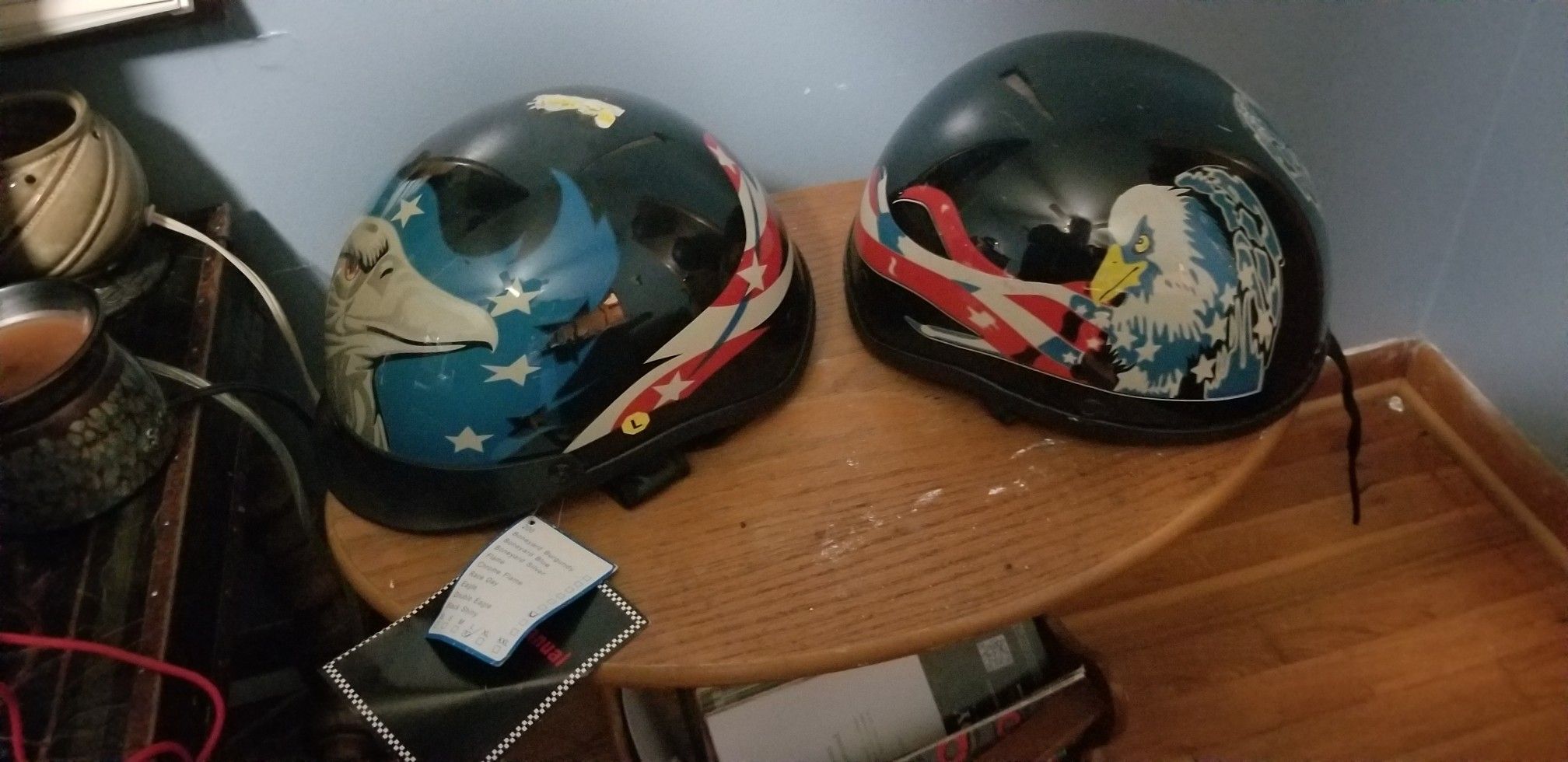 Motorcycle Helmets x2