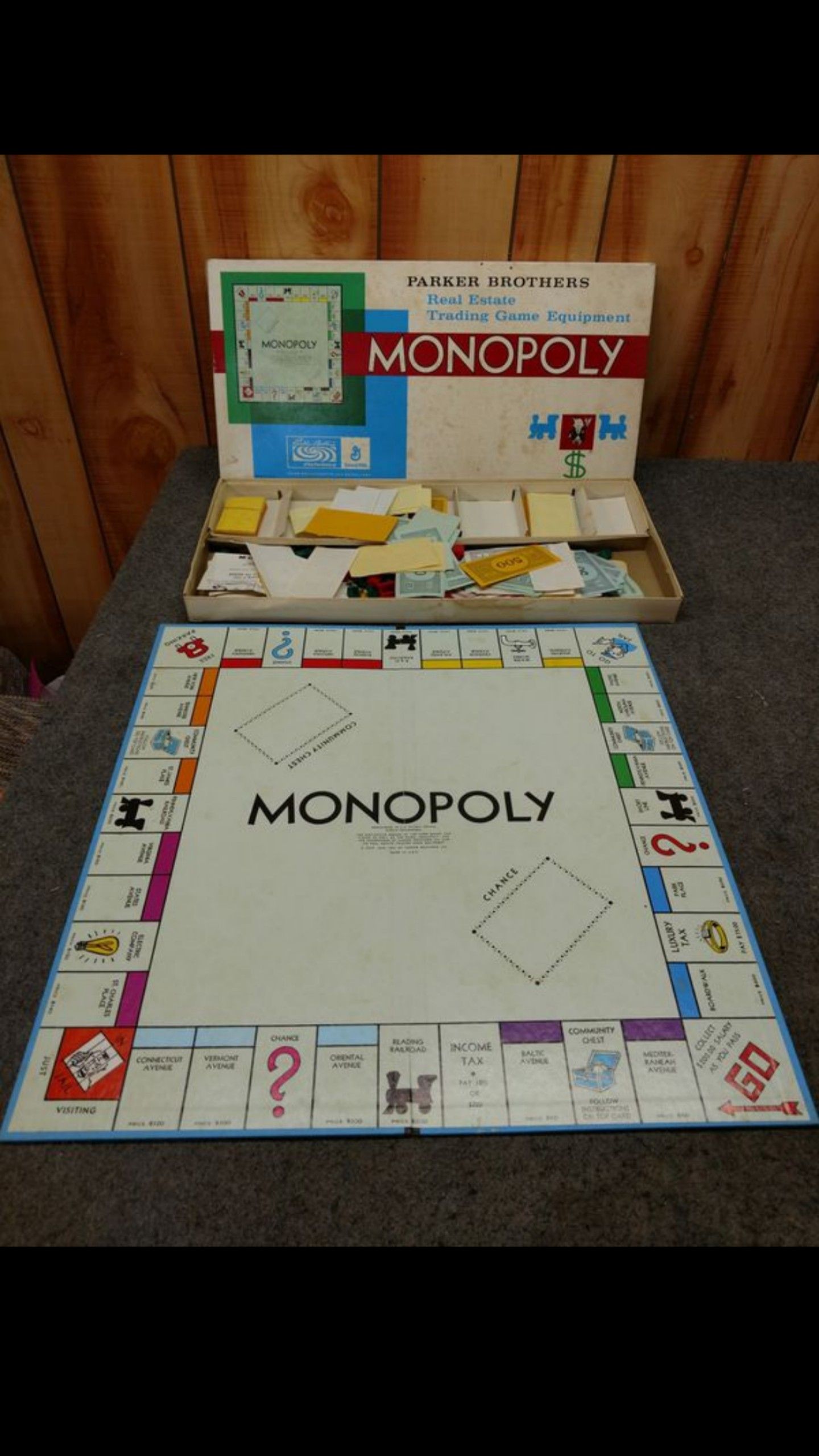 Vintage Monopoly board game