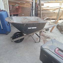 Wheel Barrel  New  Wheel  On It 