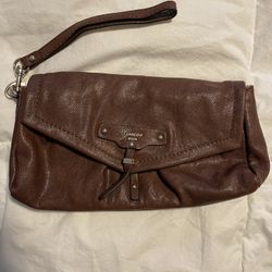 Brown “Guess” Coin Purse Handbag Wristlet