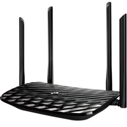 TP LINK Ac1200 Mu-Mimo Wi-Fi Router, ARCHER A6 Black All Cables Included