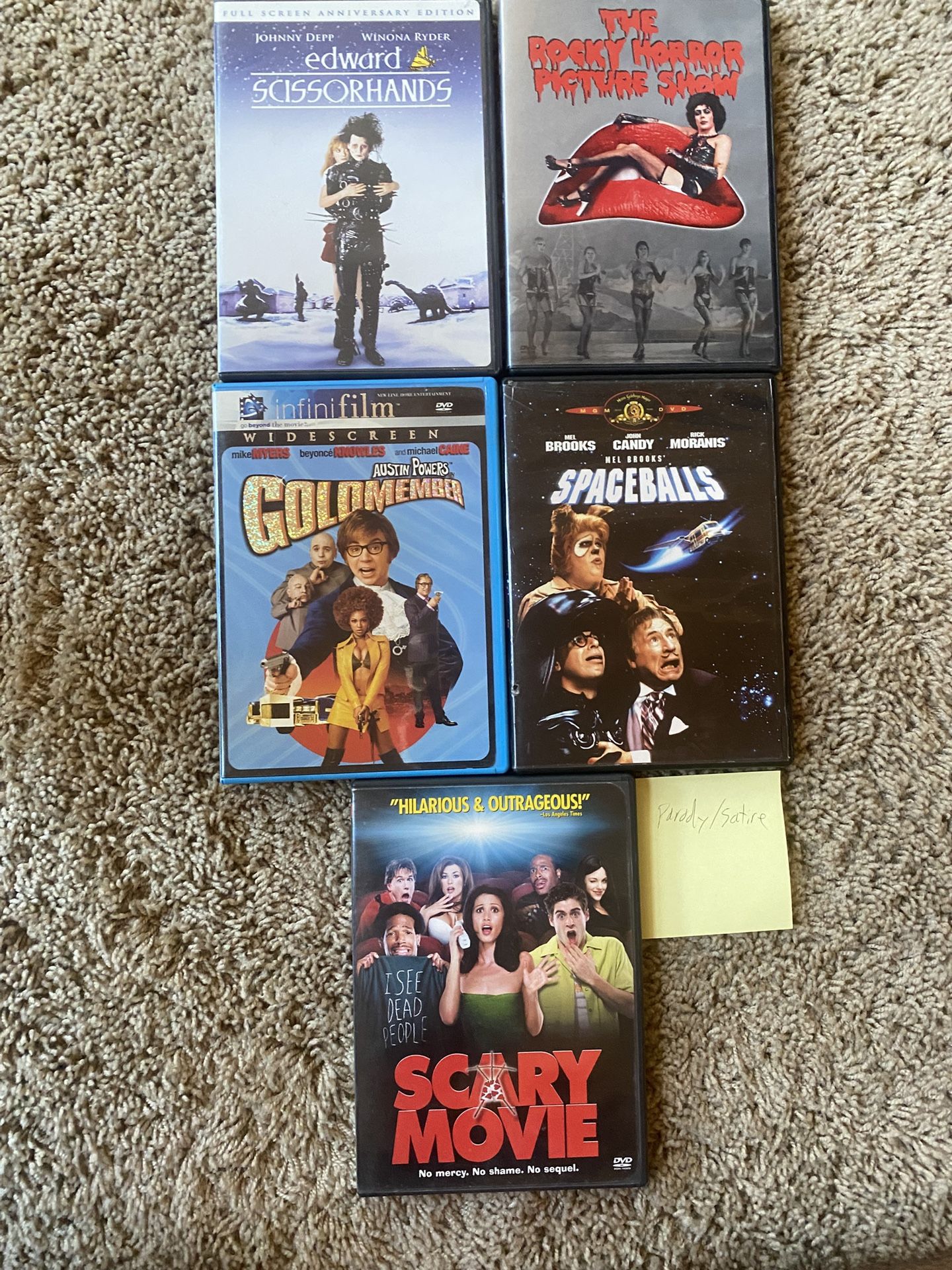 5 pack movies parodies and satire comedy for DVD