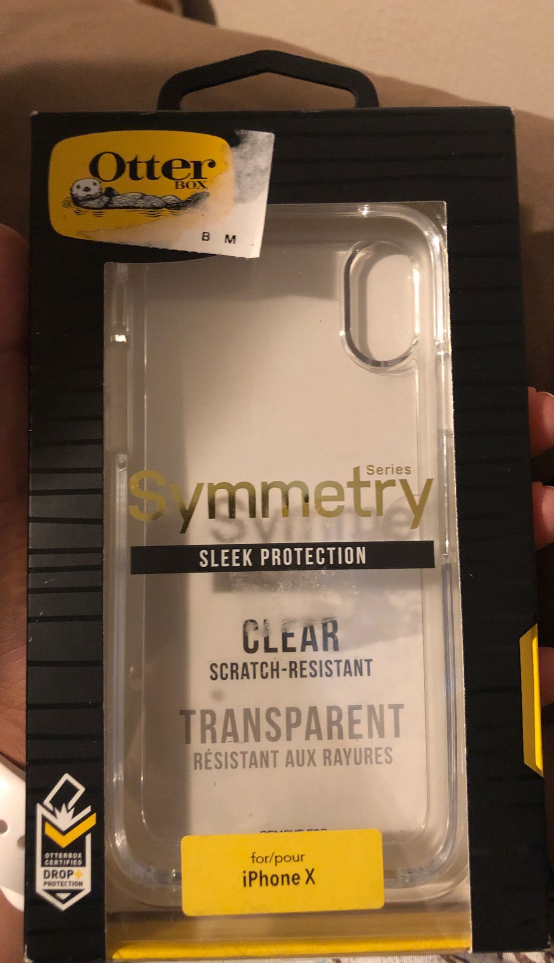 iPhone X otter box clear case