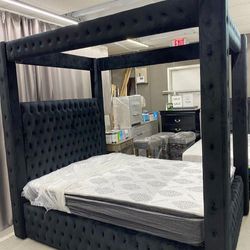 NEW QUEEN SIZE CASTLE BED WITH MATTRESS AND FREE DELIVERY 