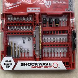 Milwaukee SHOCKWAVE Impact Duty Alloy Steel Screw Driver Bit Set (50-Piece) NEW