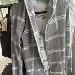Cardigan Coat With Hoodie