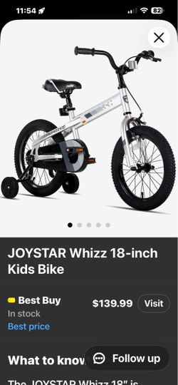 JOYSTAR Whizz Kid 18” BMX Bike – Great Condition