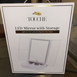 Touche LED mirror with storage (new)
