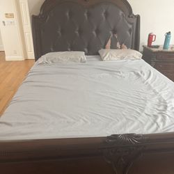 Calking Bed Frame, Dresser and Night Stand