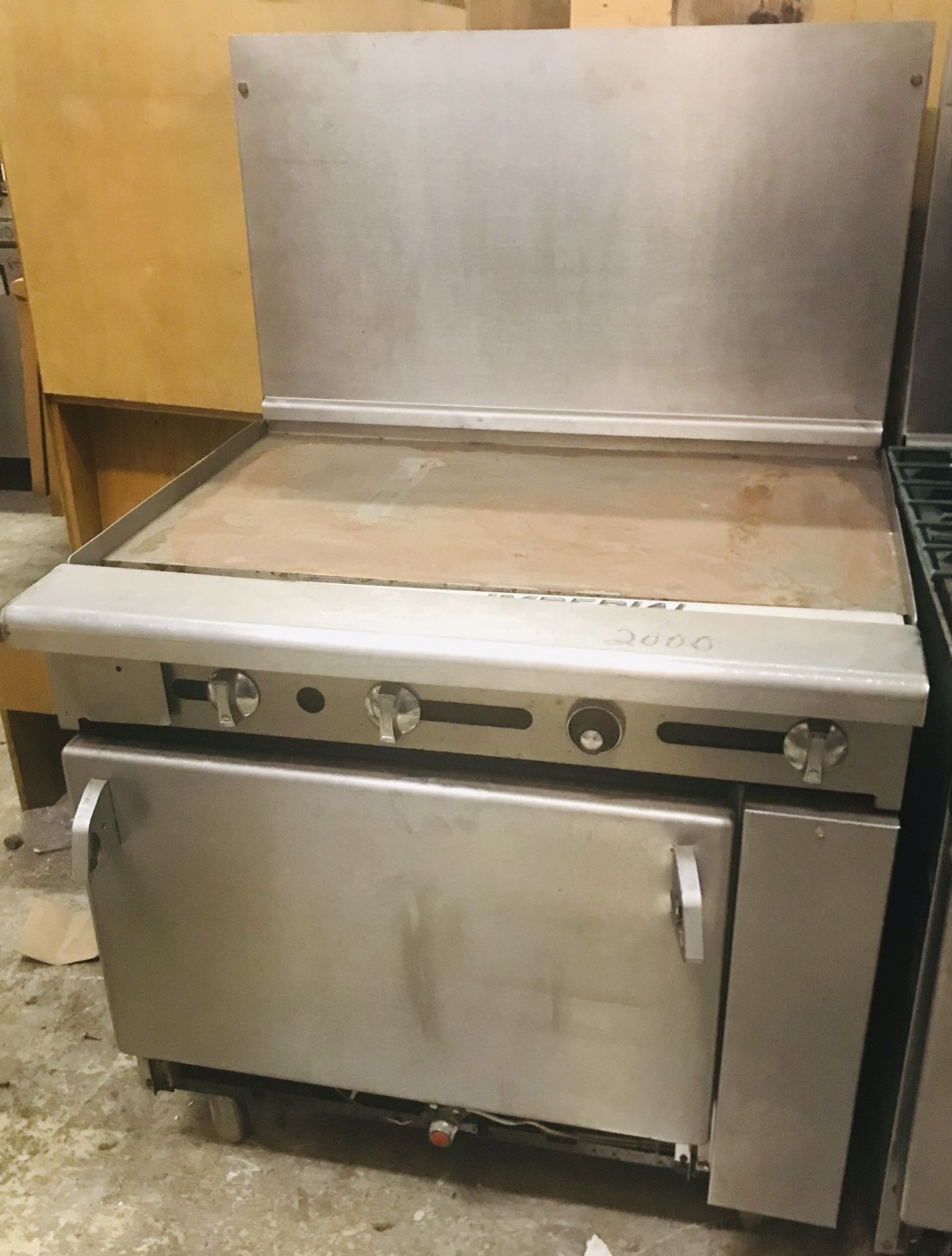 Used Griddle with Standard Oven