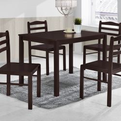 Brown 5pc Dining Set