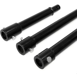 XtremepowerUS3 3 Pieces Auger Extension Drill Bits (8", 12", 20" Length) Extension Earth Ice Auger Extension Set Post Hole Digger Replacement Compatib