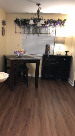 Wood Cabinet With Wine Rack