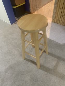 Four Solid Wood 29” Barstools
