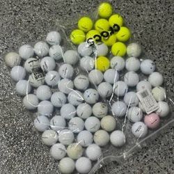 PINNACLE GOLF BALLS 70 Used gold rush titanium platinum distance