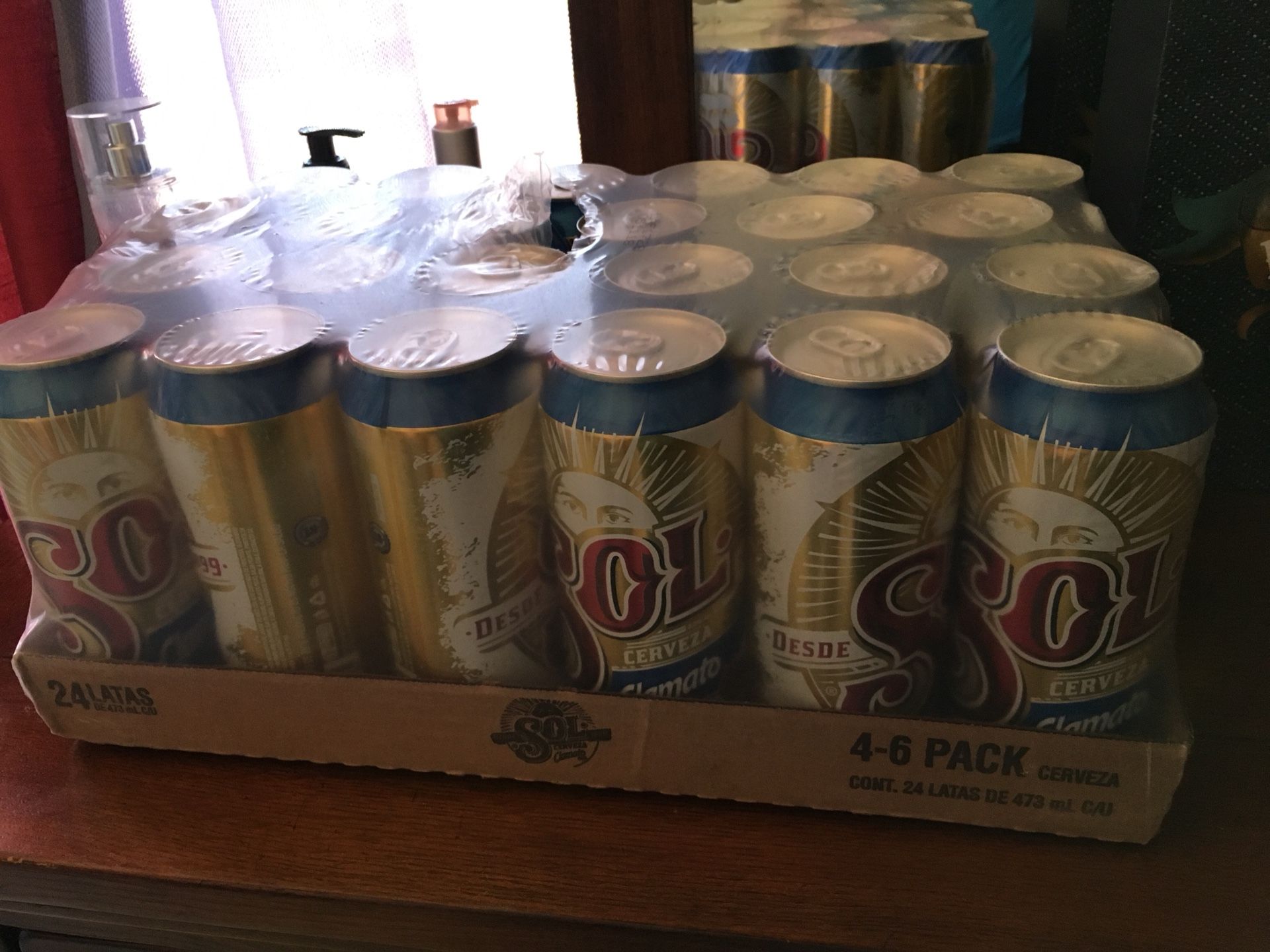 Sol Clamato beer from Mexico 16 oz each size 24