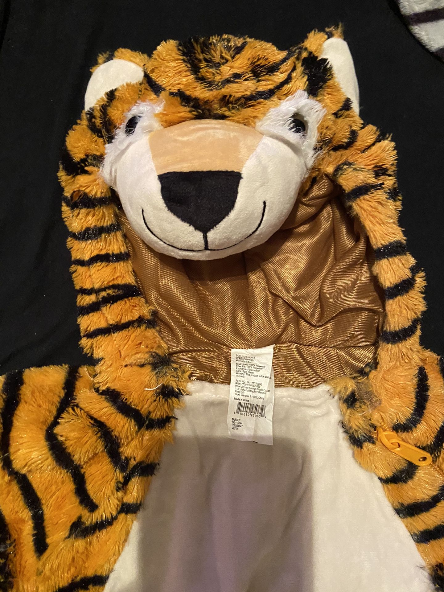 Tiger costume 2t