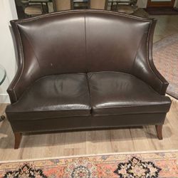 FOR SALE – Leather Sofa + 2 Matching Chairs