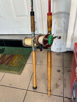 Vintage/antique fishing rods and reels