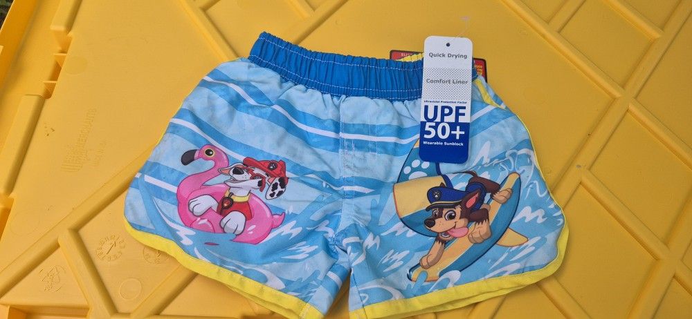 New Boy Paw Patrol Swim Shorts 12 Months