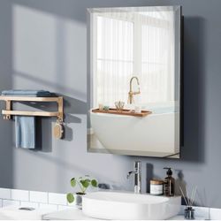 New 16" x 24" Metal Framed Medicine Cabinet