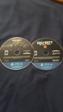 Ps4 call of duty black ops 4 and ww2
