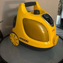 Vapamore MR-100 Primo Canister Steam Cleaner Yellow Wheels Brush