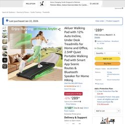 Akluer Walking Pad with 12% Auto Incline, Under Desk Treadmills for Home and Office, 2.5HP Quiet Portable Walking Pad with Smart App Scenic Routes & B
