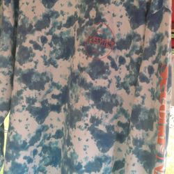 Levis Turquoise & Orange Tie-Dye Crewneck
