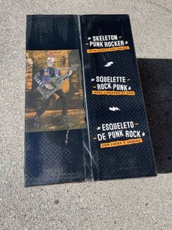 $200 the 6-foot (1.8m) Skeleton Punk Rocker animatronic decoration