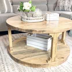 Custom coffee table farmhouse Wood  Modern Rustic Center Oval Set End Table Side Table  Storage Monastery Set Chest  Restoration hardware Carpenter