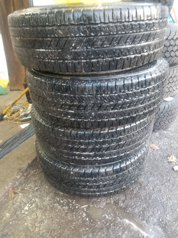 4 tires like new size 235 70 r16 price include installation