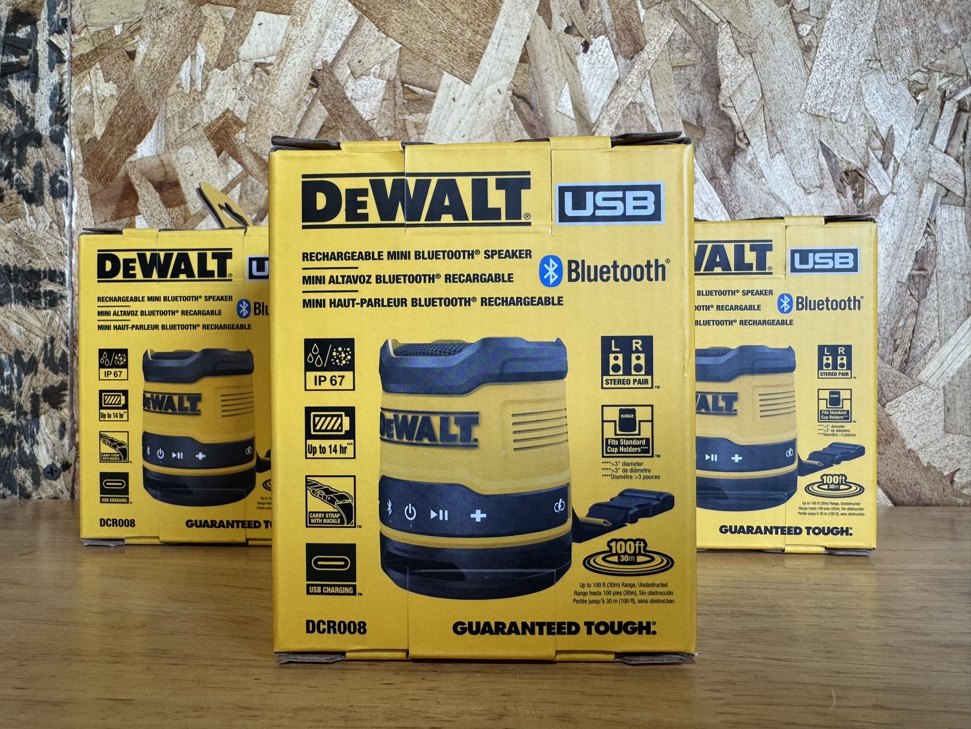 DeWALT USB-C Rechargeable Bluetooth Speaker