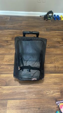 Pet Carrier with Wheels and Backpack Straps