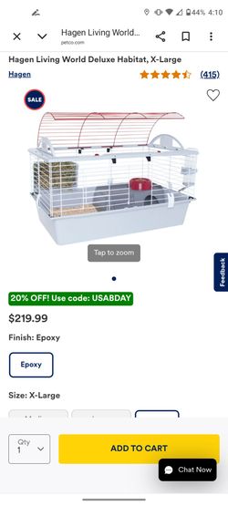 Living world xl guinea pig, hedgehog, bunny cage