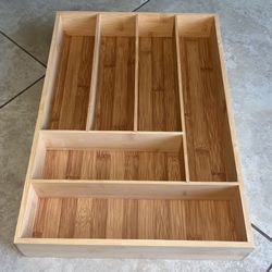 Wooden Utensils Drawer Organizer / Holder