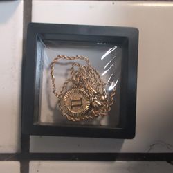 18k Gold Plated Stainless Steel Zodiac Necklace 