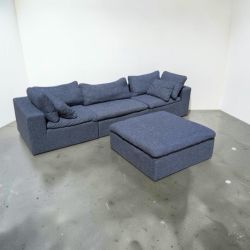 Blue Modular Sectional