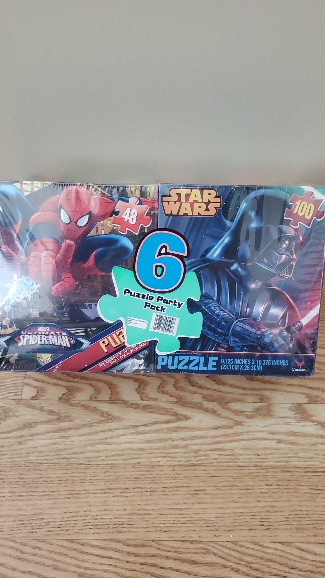 Avengers, Star Wars, & Spiderman... *6* Puzzle Party Pack