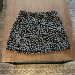 Leopard skirt with pockets