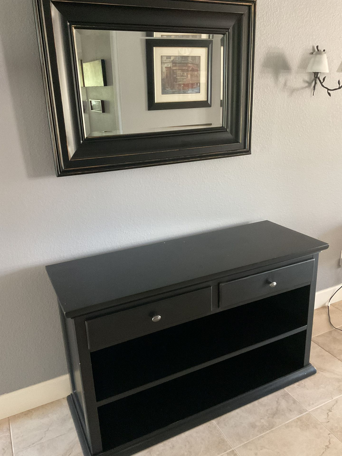 Console Table And Mirror