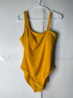 AERO Women's Marigold Yellow One-Piece Swimsuit Size M