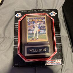 Nolan Ryan MLB Superstar Collectors Plaque