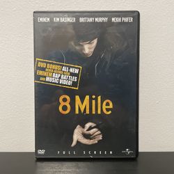 8 Mile DVD Movie Eminem Brittany Murphy Hip Hop Rap w/ Artwork Insert 2003