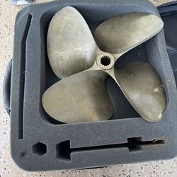 OJ / Johnson 4-Blade Stainless Steel Boat Propeller 14.25 x 14