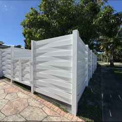 Premium PVC and vinyl fence panels available